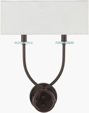 Surya Livi Wall Sconce Lighting Fixture - 18" Tall Durable Metal Design For Stylish Home Ambiance Fixture, Metallic ,Bronze Iron Lvi-001