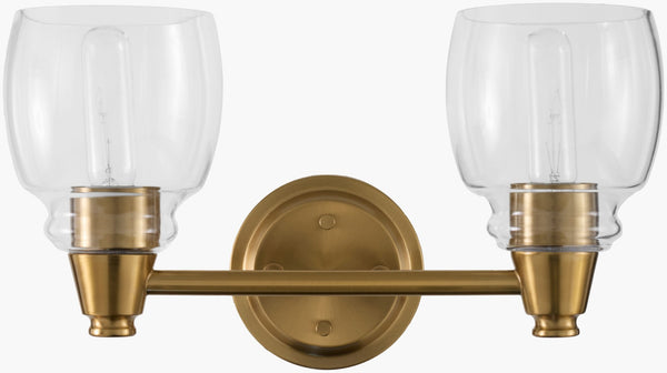 Livabliss Levene Iron and Glass Wall Sconce Ambient Light for Hallway Bedroom or Dining Room LVN-001