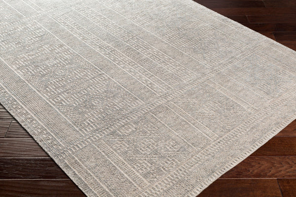 Surya Livorno Hand Made 2'6" X 8' Rug - Timeless Wool & Viscose Design For Elegant Home Décor Upgrade Gray Viscose,Wool Lvn2302-23