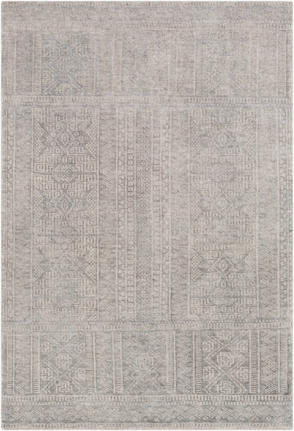 Surya Livorno Hand Made 2'6" X 8' Rug - Timeless Wool & Viscose Design For Elegant Home Décor Upgrade Gray Viscose,Wool Lvn2302-23