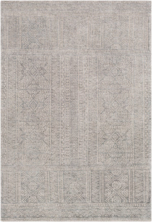 Surya Livorno Hand Made 2'6" X 8' Rug - Timeless Wool & Viscose Design For Elegant Home Décor Upgrade Gray Viscose,Wool Lvn2302-23