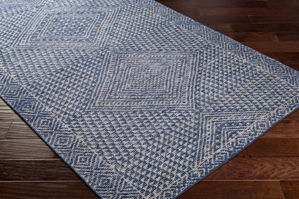Livorno LVN-2304 12' x 15' Handmade Rug LVN2304-1215  Dark Blue, White, Charcoal Surya