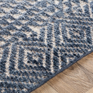 Livorno LVN-2304 12' x 15' Handmade Rug LVN2304-1215  Dark Blue, White, Charcoal Surya