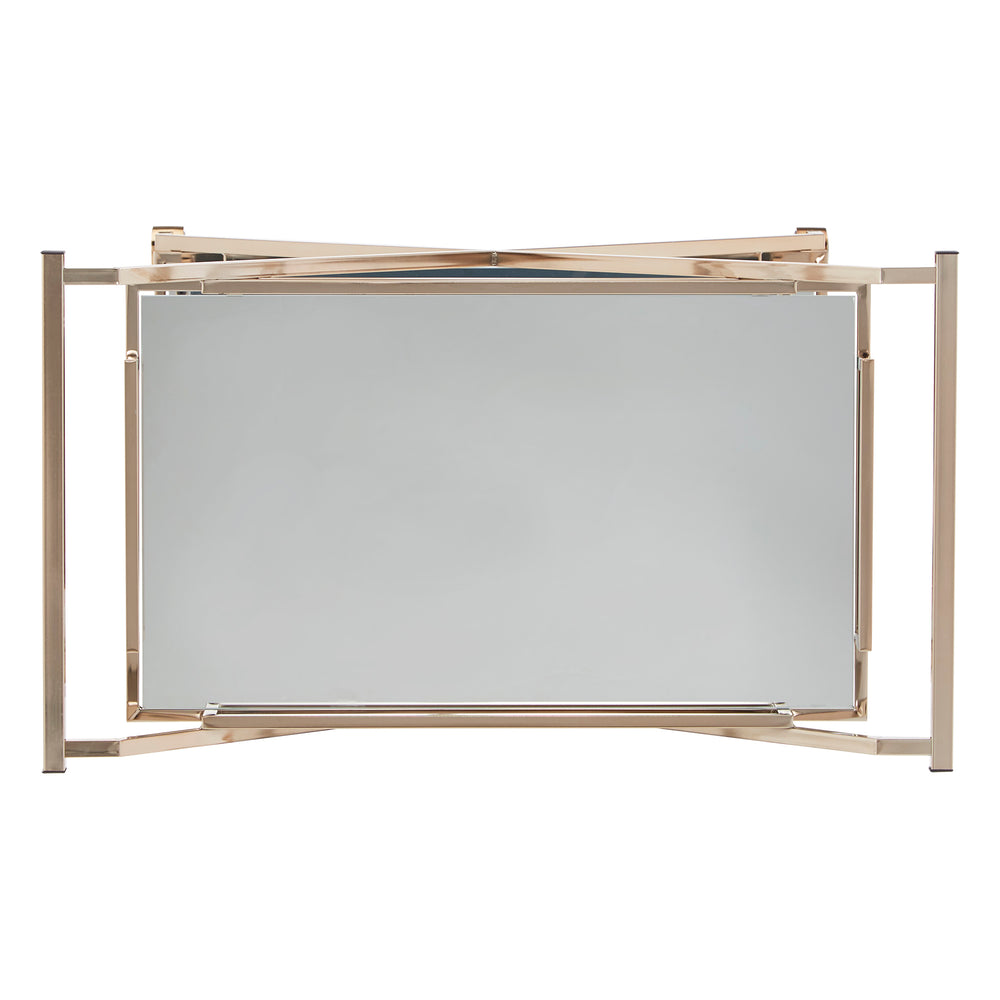 Homelegance By Top-Line Ronnie Champagne Gold Bar Cart Champagne Gold Metal