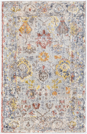 Livabliss Liverpool Traditional Machine Woven Area Rug with High Low Pile Texture for Entryways Black, Gray 2' x 2'11" LVP2300-23