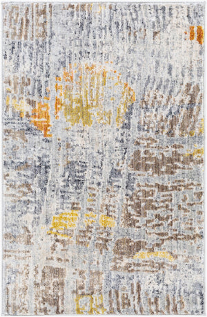 Livabliss Liverpool Machine Woven Polypropylene Accent Rug for Entryways and Modern Interiors Black, Gray 2' x 2'11" LVP2303-23