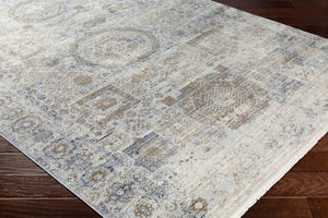 Livabliss Liverpool Traditional Machine Woven Accent Rug Soft Polyester Blend for Entryway or Bedroom Black, Gray 8'10" x 13'1" LVP2304-9131