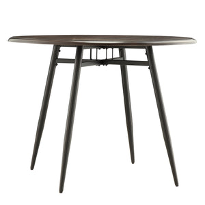 Homelegance By Top-Line Pascal Two-Tone Wood Dining Table Black Wood