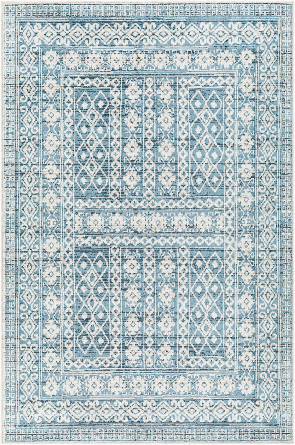 Livabliss Lavadora Bohemian Global Pattern Polyester Area Rug Low Pile for Living Dining Rooms LVR2300-67RD