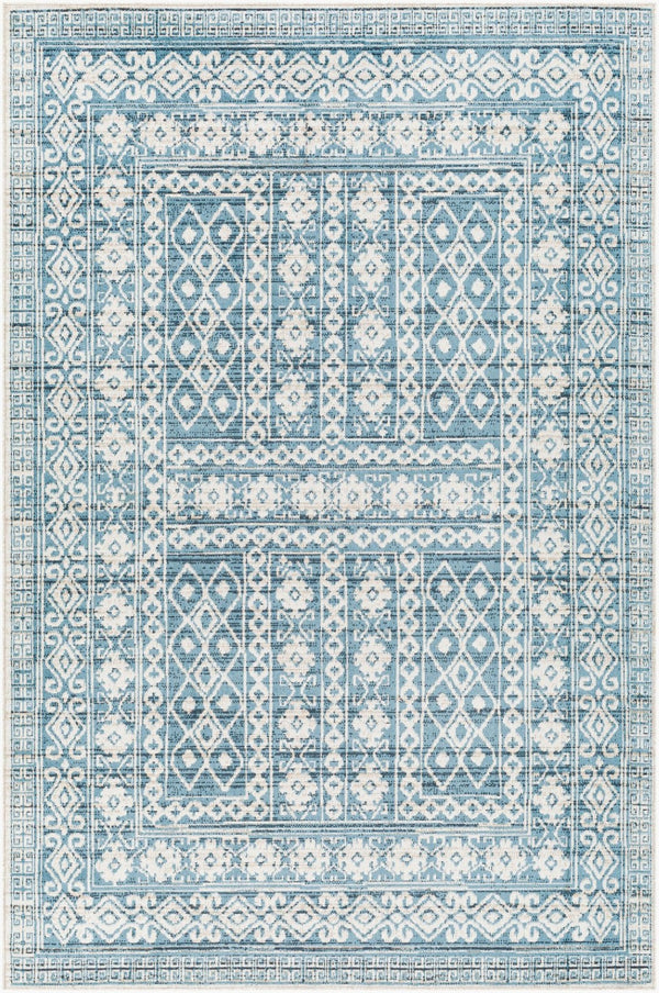 Livabliss Lavadora Bohemian Global Pattern Polyester Area Rug Low Pile for Living Dining Rooms LVR2300-67RD