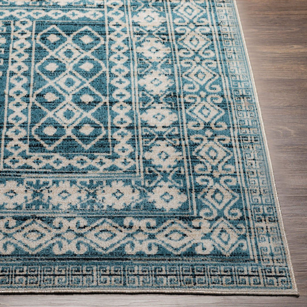 Livabliss Lavadora Bohemian Global Pattern Polyester Area Rug Low Pile for Living Dining Rooms LVR2300-67RD