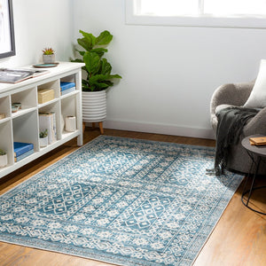 Livabliss Lavadora Bohemian Global Pattern Polyester Area Rug Low Pile for Living Dining Rooms LVR2300-67RD