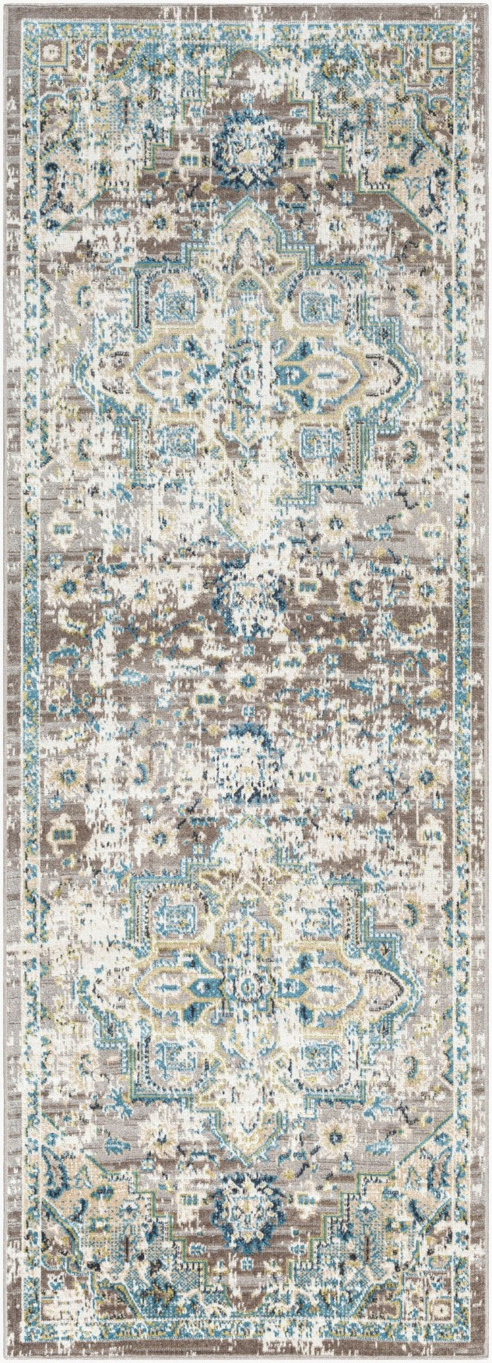 Livabliss Lavadora Traditional Runner Rug Machine Woven Polyester Low Pile for Hallway or Entryway LVR2306-2773