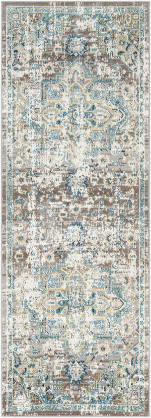 Livabliss Lavadora Traditional Runner Rug Machine Woven Polyester Low Pile for Hallway or Entryway LVR2306-2773