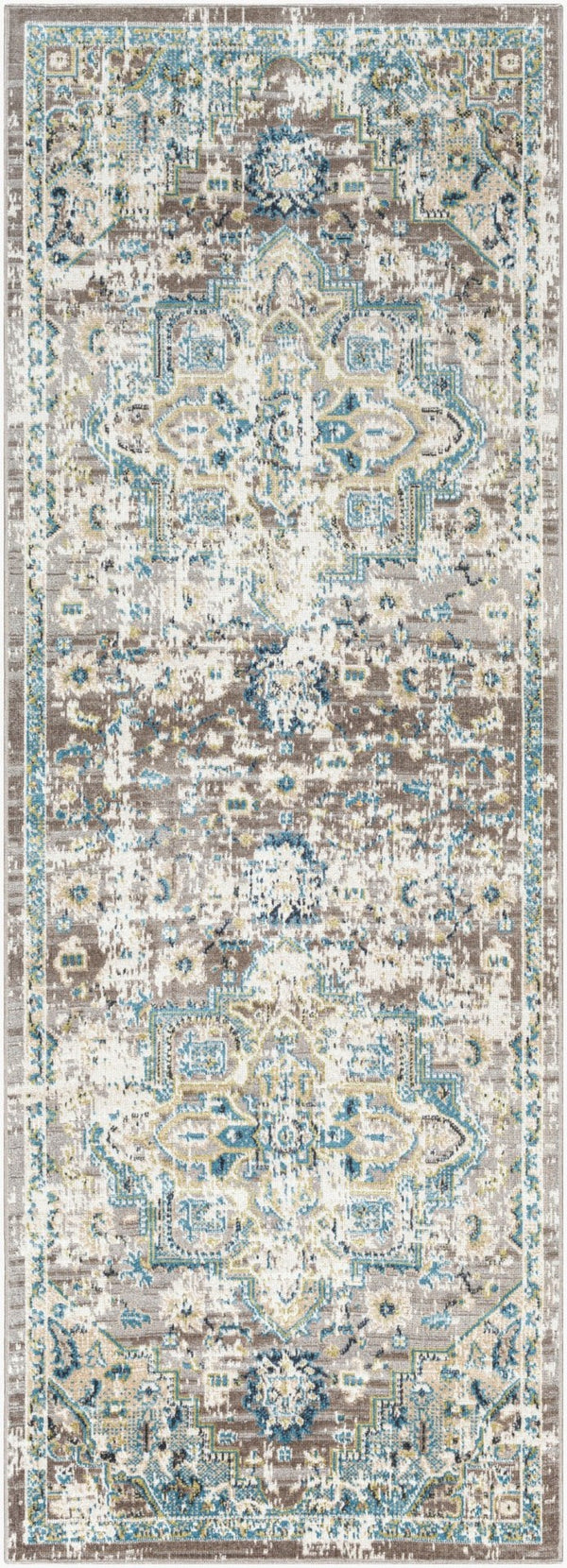 Livabliss Lavadora Traditional Runner Rug Machine Woven Polyester Low Pile for Hallway or Entryway LVR2306-2773