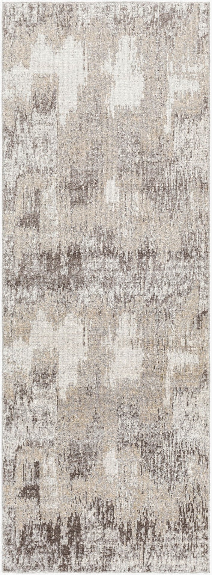 Livabliss Lavadora Machine Woven Turkish Runner Rug Low Pile Polyester Hallway Traditional Style Taupe, Brown 2'7" x 7'3" LVR2315-2773