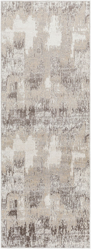 Livabliss Lavadora Machine Woven Turkish Runner Rug Low Pile Polyester Hallway Traditional Style Taupe, Brown 2'7" x 7'3" LVR2315-2773
