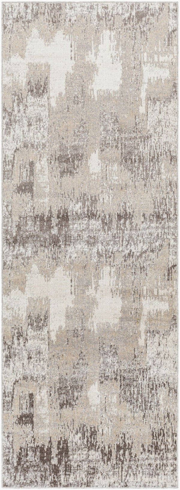 Livabliss Lavadora Machine Woven Turkish Runner Rug Low Pile Polyester Hallway Traditional Style Taupe, Brown 2'7" x 7'3" LVR2315-2773