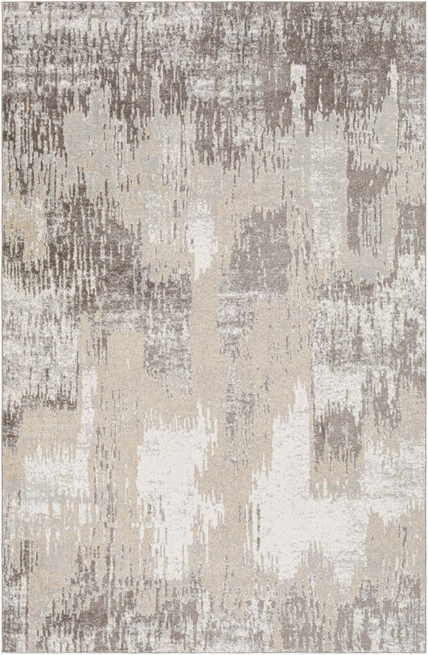 Livabliss Lavadora Machine Woven Turkish Runner Rug Low Pile Polyester Hallway Traditional Style Taupe, Brown 7'10" x 10' LVR2315-71010