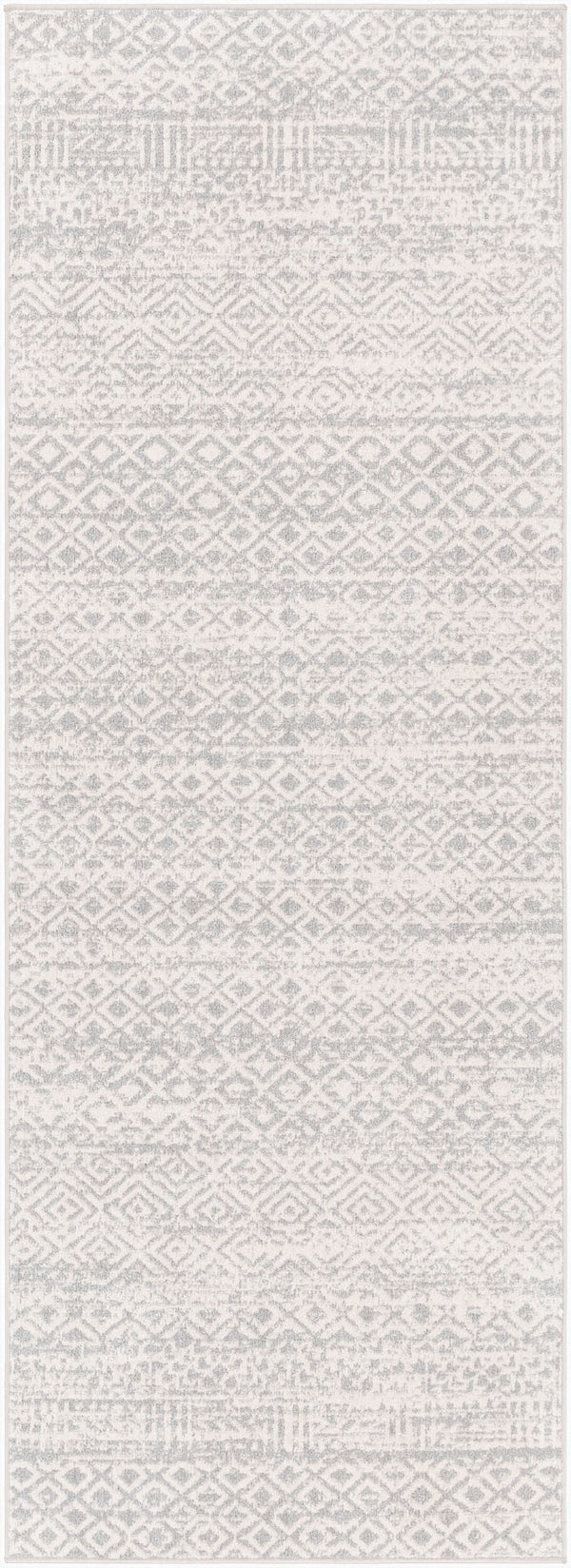 Livabliss Lavadora Lvr-2319 Bohemian Global Machine Woven Polyester Runner Rug for Hallways Gray, Light Gra 2'7" x 7'3" LVR2319-2773