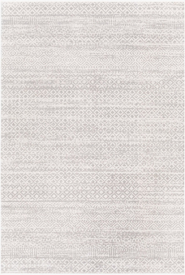 Livabliss Lavadora Lvr-2319 Bohemian Global Machine Woven Polyester Runner Rug for Hallways Gray, Light Gra 5'3" x 7' LVR2319-537