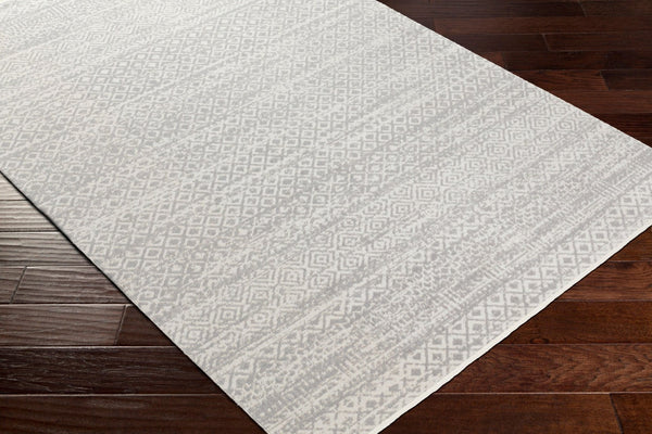 Livabliss Lavadora Lvr-2319 Bohemian Global Machine Woven Polyester Runner Rug for Hallways Gray, Light Gra 5'3" x 7' LVR2319-537