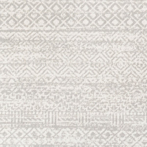 Livabliss Lavadora Lvr-2319 Bohemian Global Machine Woven Polyester Runner Rug for Hallways Gray, Light Gra 5'3" x 7' LVR2319-537