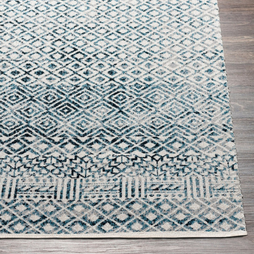 Livabliss Lavadora Machine Woven Polyester Area Rug Bohemian Global Pattern for Living Room Ink Blue, Blue 9'2" x 12' LVR2320-9312