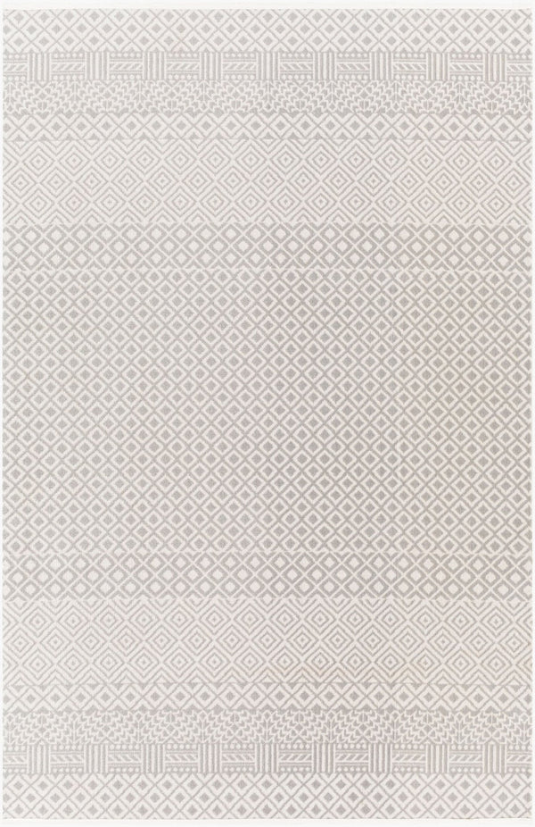Livabliss Lavadora Machine Woven Polyester Area Rug Bohemian Global Pattern for Living Rooms Gray, Light Gra 9'2" x 12' LVR2321-9312