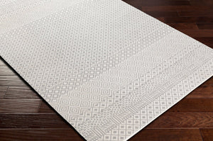 Livabliss Lavadora Machine Woven Polyester Area Rug Bohemian Global Pattern for Living Rooms Gray, Light Gra 9'2" x 12' LVR2321-9312