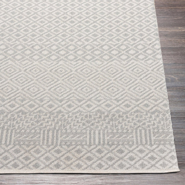 Livabliss Lavadora Machine Woven Polyester Area Rug Bohemian Global Pattern for Living Rooms Gray, Light Gra 9'2" x 12' LVR2321-9312