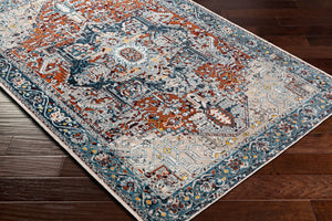 Livabliss Lavadora Machine Woven Polyester Area Rug Low Pile Traditional Pattern for Any Room LVR2323-67RD