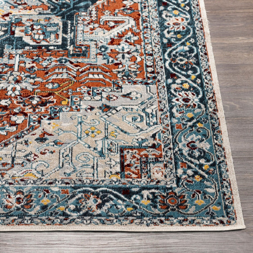Livabliss Lavadora Machine Woven Polyester Area Rug Low Pile Traditional Pattern for Any Room LVR2323-67RD