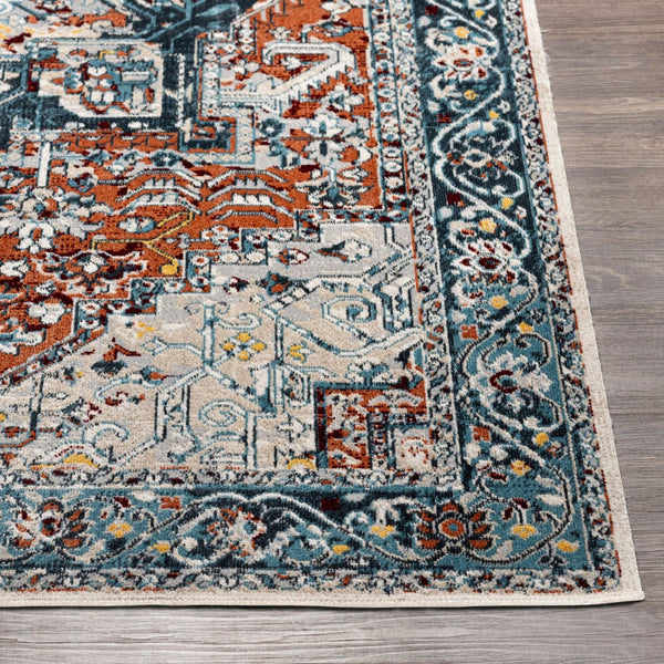 Livabliss Lavadora Machine Woven Polyester Area Rug Low Pile Traditional Pattern for Any Room LVR2323-67RD