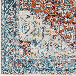 Livabliss Lavadora Machine Woven Polyester Area Rug Low Pile Traditional Pattern for Any Room LVR2323-67RD