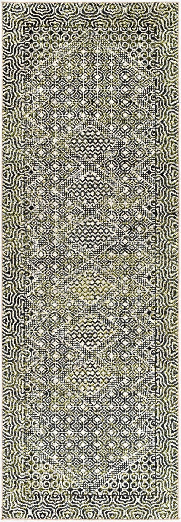 Livabliss Lavadora Global Bohemian Polyester Runner Rug for Hallways and Entryways Low Pile LVR2328-2773