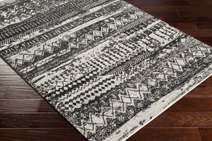 Livabliss Lavadora Machine Woven Polyester Area Rug Bohemian Global Pattern for Living Dining Rooms Black, Gray 9'2" x 12' LVR2330-9312