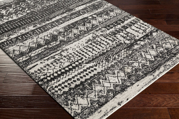 Livabliss Lavadora Machine Woven Polyester Area Rug Bohemian Global Pattern for Living Dining Rooms Black, Gray 9'2" x 12' LVR2330-9312