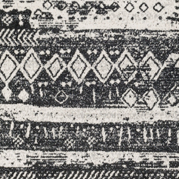 Livabliss Lavadora Machine Woven Polyester Area Rug Bohemian Global Pattern for Living Dining Rooms Black, Gray 9'2" x 12' LVR2330-9312