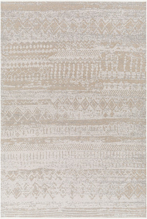Livabliss Lavadora Bohemian Global Runner Rug Machine Woven Polyester Low Pile Hallway Accent Light Gray, Lig 9'2" x 12' LVR2331-9312