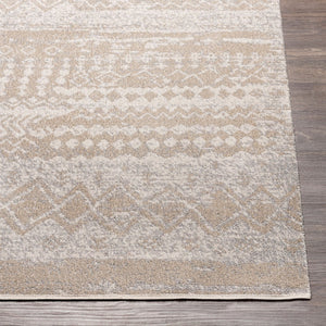 Livabliss Lavadora Bohemian Global Runner Rug Machine Woven Polyester Low Pile Hallway Accent Light Gray, Lig 2'7" x 7'3" LVR2331-2773
