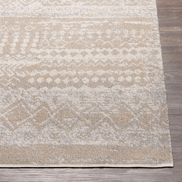 Livabliss Lavadora Bohemian Global Runner Rug Machine Woven Polyester Low Pile Hallway Accent Light Gray, Lig 2'7" x 7'3" LVR2331-2773