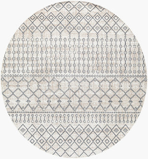 Livabliss Lavadora Machine Woven Bohemian Global Runner Rug for Hallways and Entryways Ink Blue, Gray 6'7" x 6'7" LVR2339-67RD