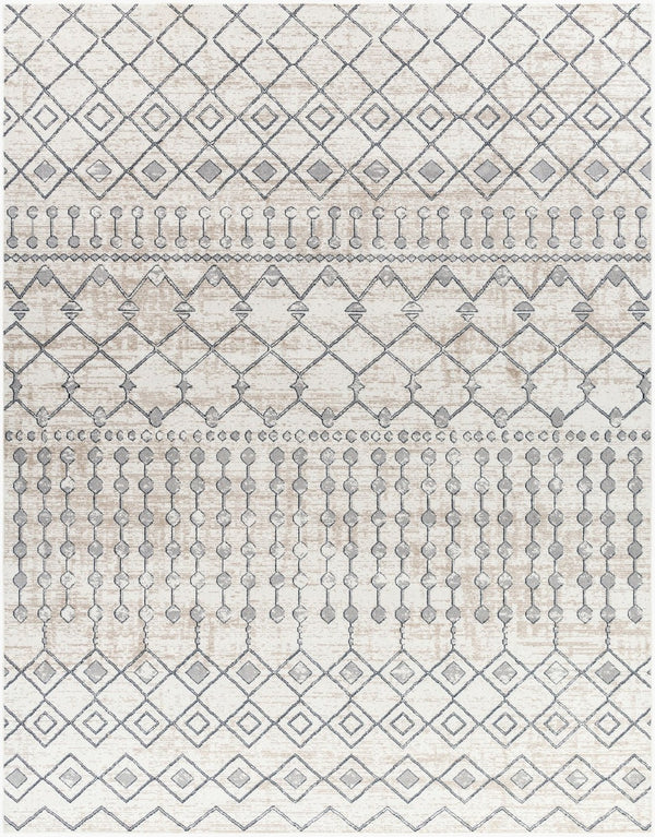 Livabliss Lavadora Machine Woven Bohemian Global Runner Rug for Hallways and Entryways Ink Blue, Gray 7'10" x 10' LVR2339-71010