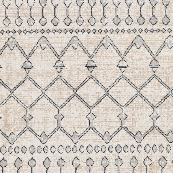 Livabliss Lavadora Machine Woven Bohemian Global Runner Rug for Hallways and Entryways Ink Blue, Gray 5'3" x 7' LVR2339-537