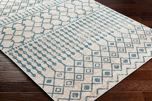 Livabliss Lavadora Bohemian Global Square Polyester Rug Machine Woven Low Pile Living Room LVR2340-67RD