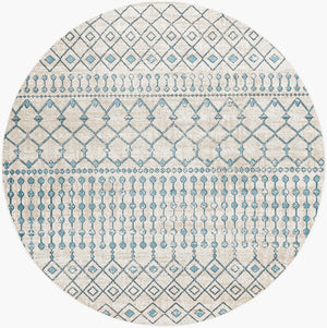 Livabliss Lavadora Bohemian Global Square Polyester Rug Machine Woven Low Pile Living Room LVR2340-67RD