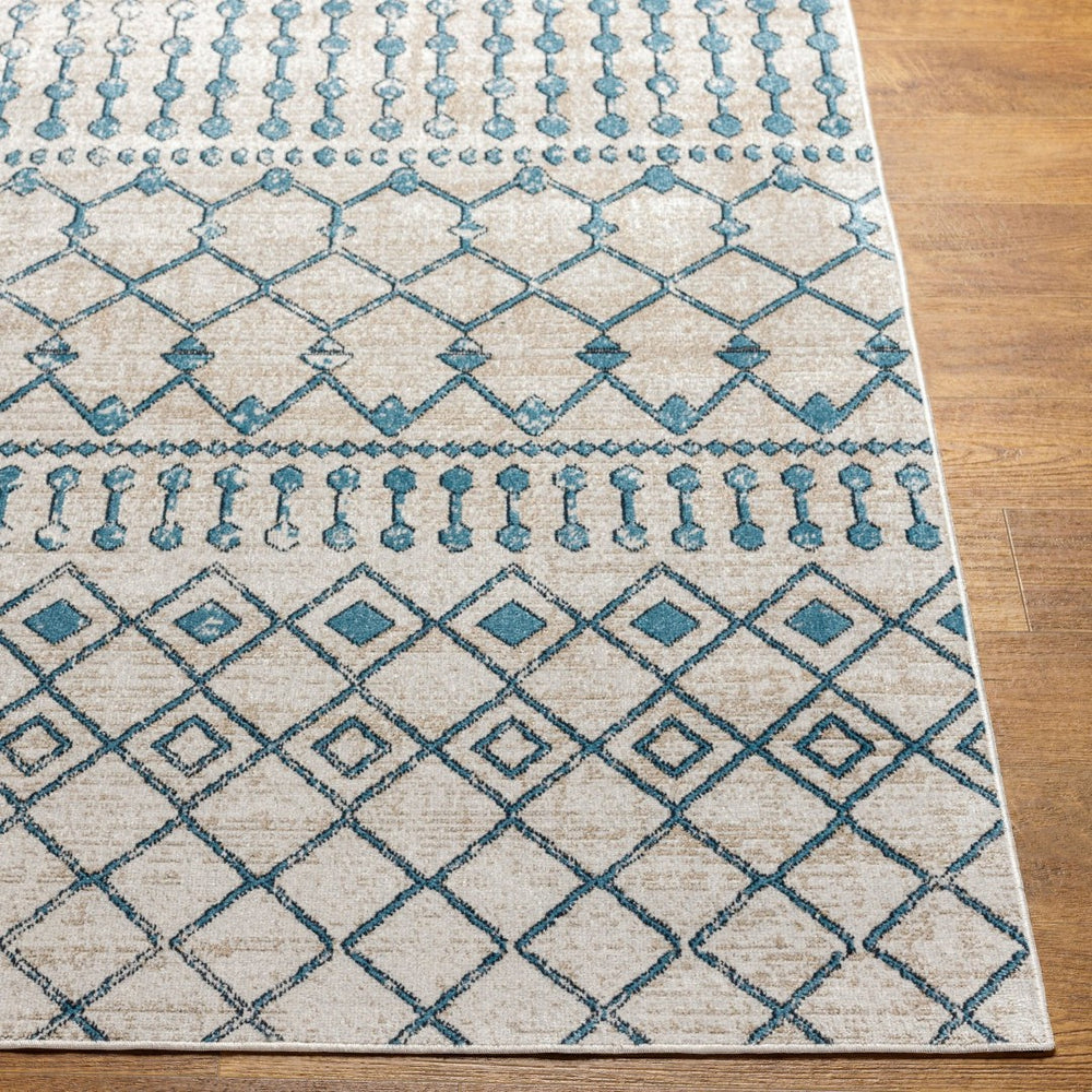 Livabliss Lavadora Bohemian Global Square Polyester Rug Machine Woven Low Pile Living Room LVR2340-67RD