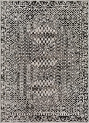 Livabliss Lavadora Machine Woven Polyester Area Rug Bohemian Turkish Pattern for Living Rooms Black, Gray 9'2" x 12' LVR2341-9312