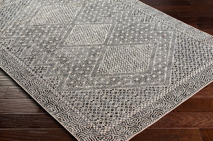 Livabliss Lavadora Bohemian Runner Rug Turkish Woven Polyester Low Pile Hallway Entryway Black, Gray 9'2" x 12' LVR2342-9312